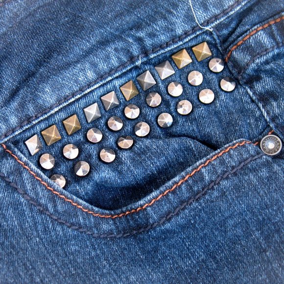 Zana Di Straight Jeans 3 Button Waist Tag Sz 14P - Picture 5 of 7